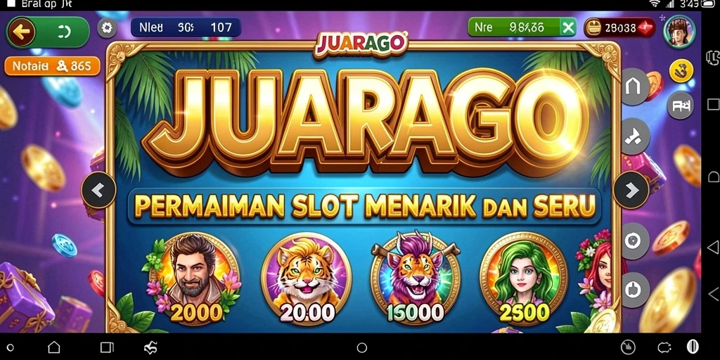 Screenshot gameplay JUARAGO dengan aksi seru slot.