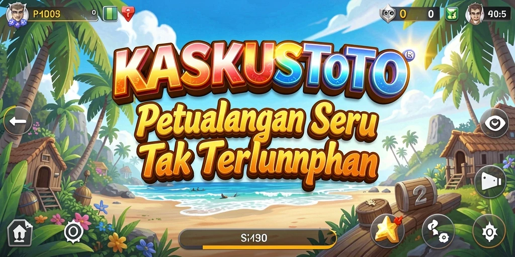 Tampilan gameplay seru KASKUSTOTO dengan misi petualangan menarik.