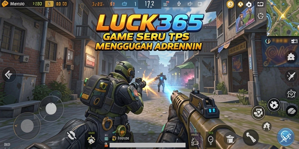 Tangkapan layar utama LUCK365 menampilkan aksi intens dan gameplay TPS yang mendebarkan.