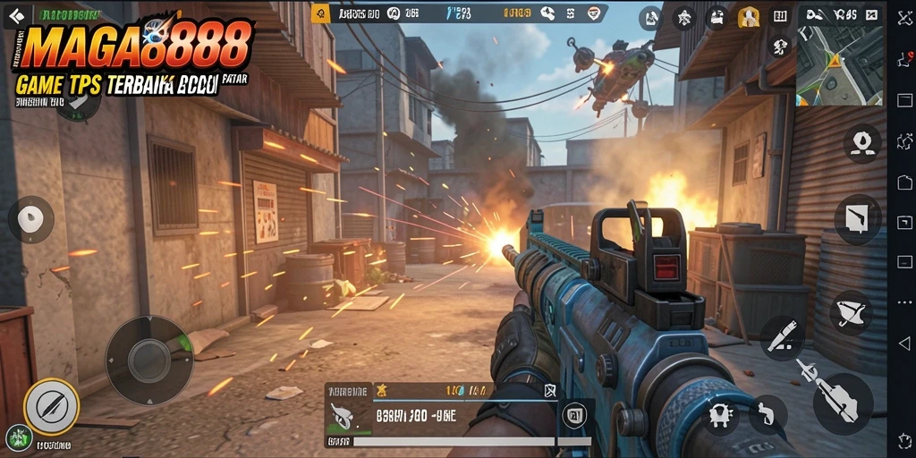 Tampilan aksi seru dalam MAGA888 dengan gameplay TPS yang menantang.