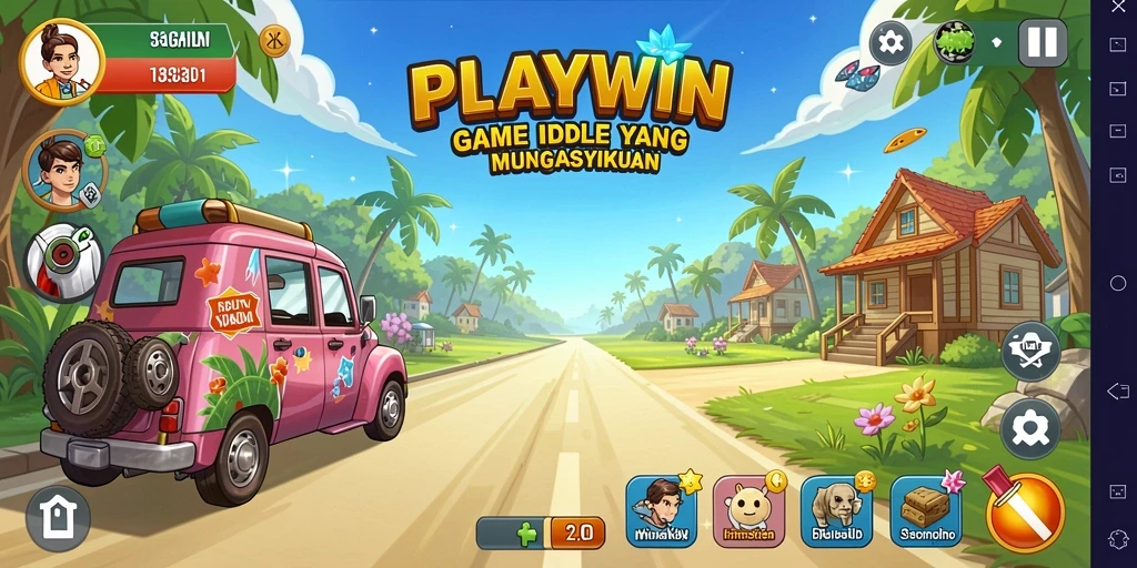 Screenshot gameplay <strong>PLAYWIN</strong> menampilkan elemen Idle yang menarik.
