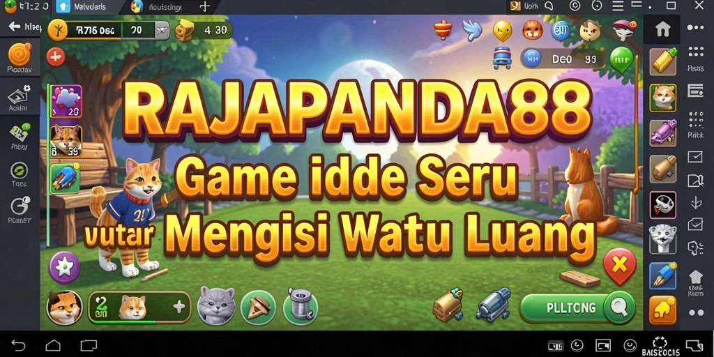 Tampilan permainan RAJAPANDA88 menampilkan karakter panda yang aktif dan berinteraksi.