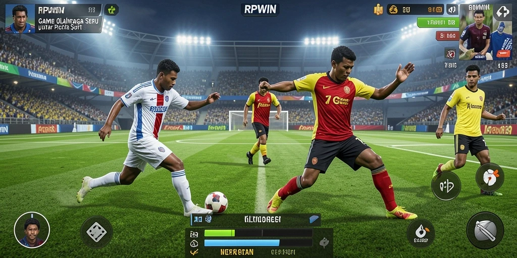 Tampilan gameplay RPWIN yang seru dan menantang dalam olahraga.
