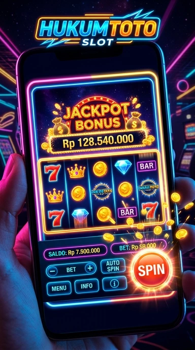 Tampilan antarmuka aplikasi hukumtoto yang menarik.